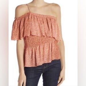 Joie jakinda silk one shoulder top size small